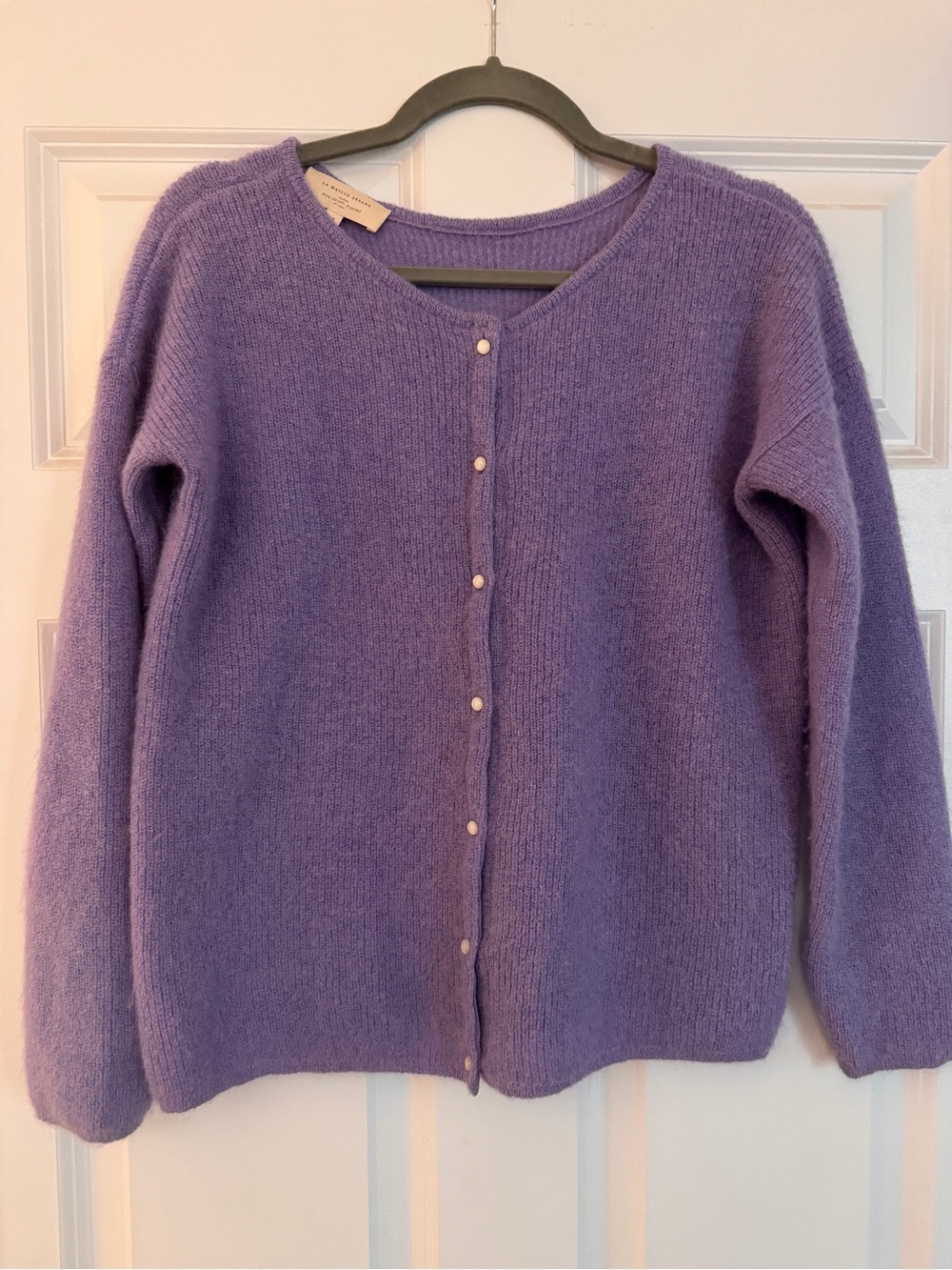 Sézane Gaspard Lilac Knit Crewneck Sweater - Picture 3 of 5
